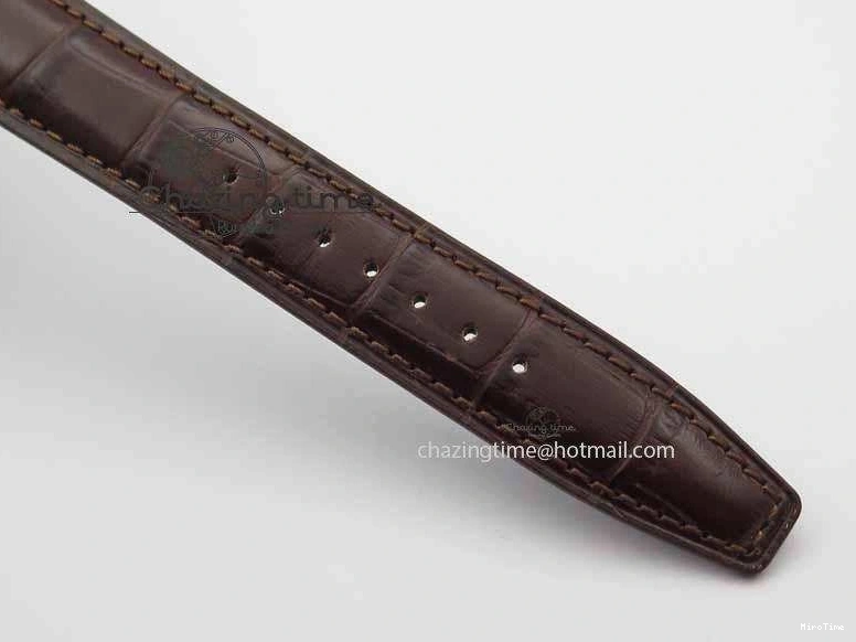 MIROTIME 0331 Unique Portuguese IW3714 Diam ZF V2 1:1 Best Edition Gray Dial On Brown Leather Strap A79350 (Slim Movement) 7250